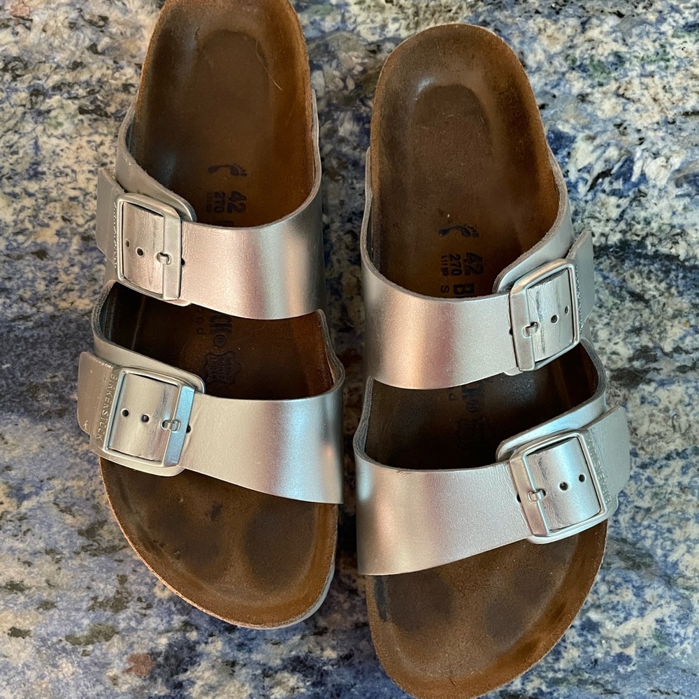 Birkenstock Arizona Metallic Leather